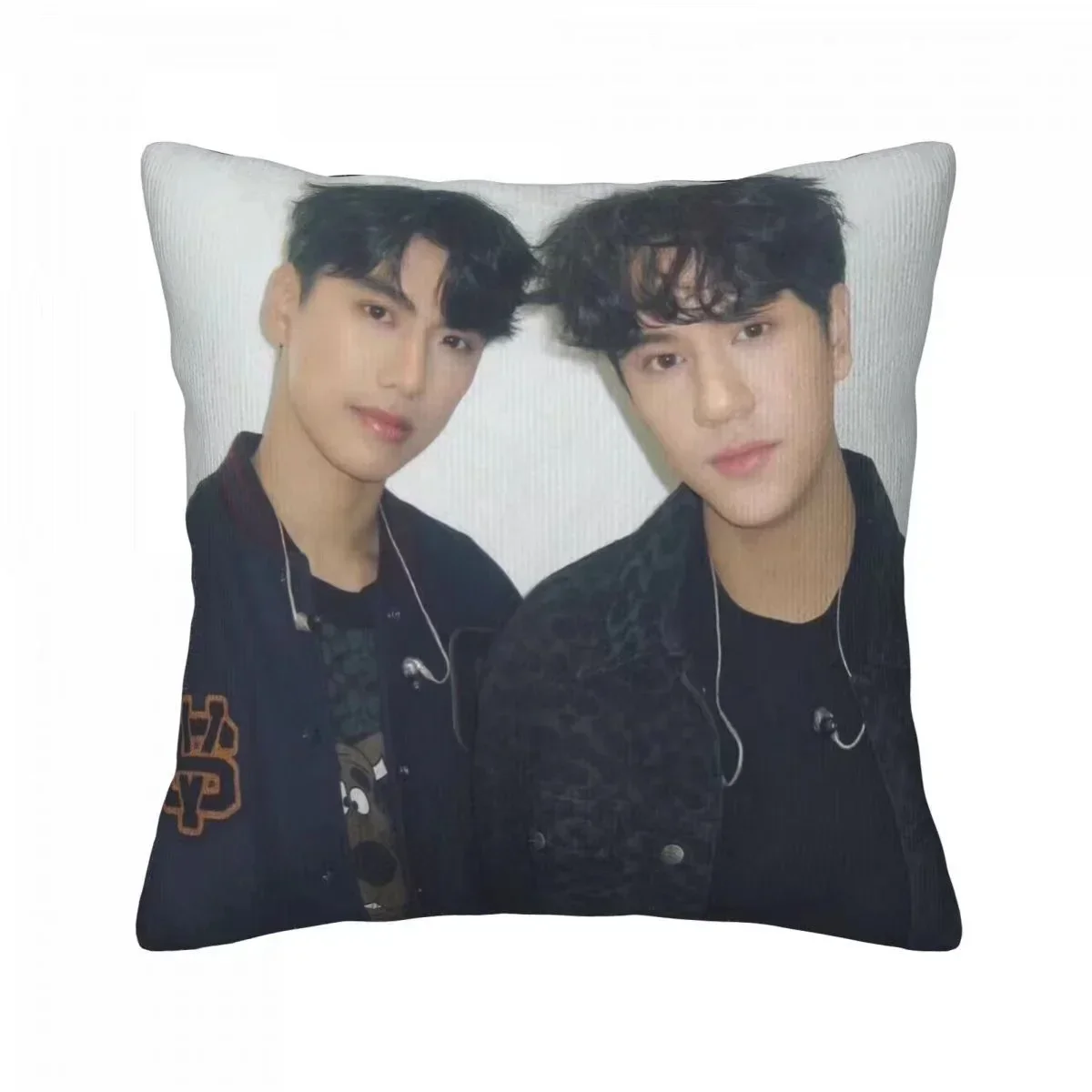 Ohmnanon HD Poster Double-sided Printed Pillowcase Thai TV Bad Buddy The Series Drama Stills Photos Home Car Decor Cushion Cover