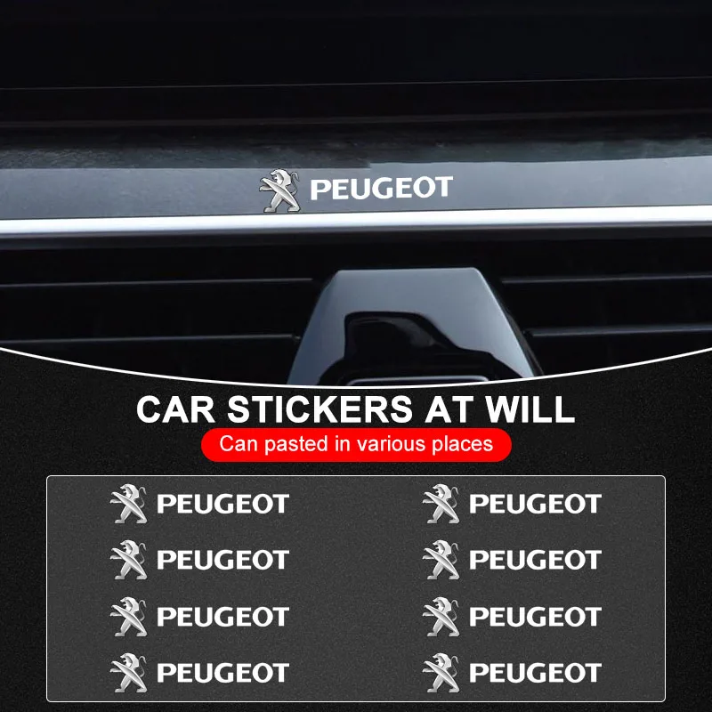 

Car Interior Random Stickers Car Goods Car Steering Wheel Decal Caps For Peugeot 308 307 206 208 207 3008 508 407 2008 5008 106