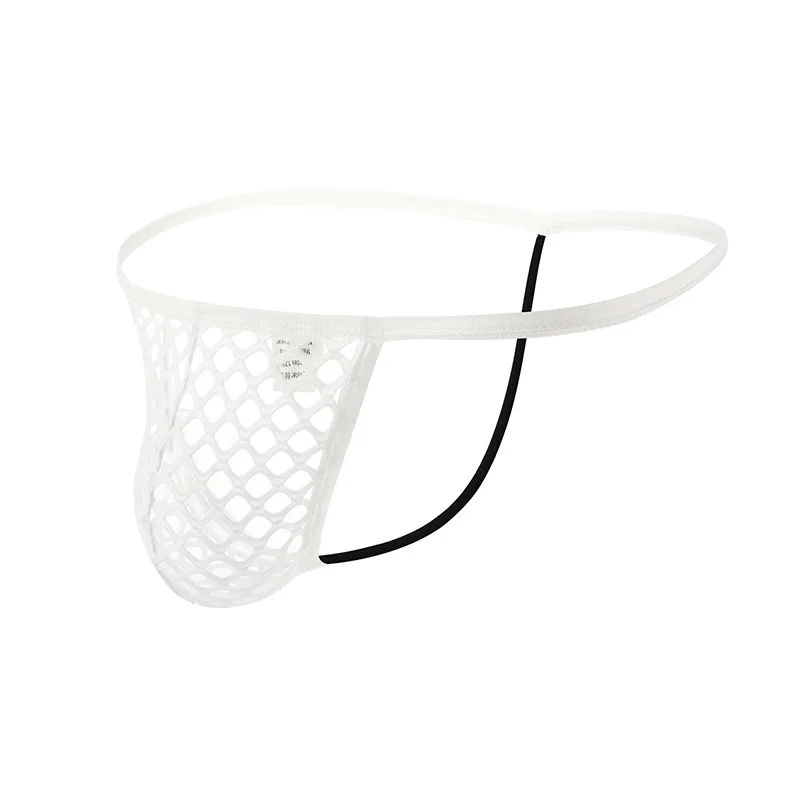 

Mens Underwear Large Mesh Sexy U Bulge Fishnet Low Rise Thong