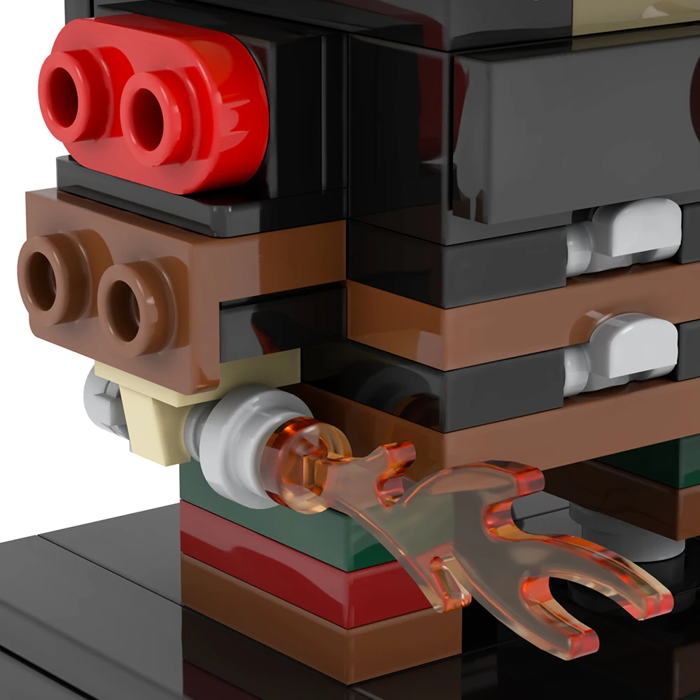 MOOXI Cartoon Series 292Pcs MOC Bricks Black Dragon BrickHeaded Model Set DIY Building Block Kids Toys For Children Gift MOC7346 #4