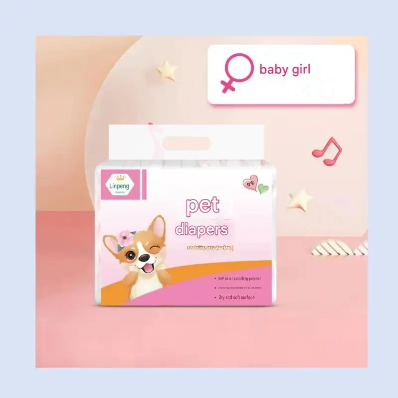 10Pcs Disposable Pet Diapers With Super Absorbent Core And Leak Proof Design Perfect For Small Medium Dogs Puppies Home Outdoor