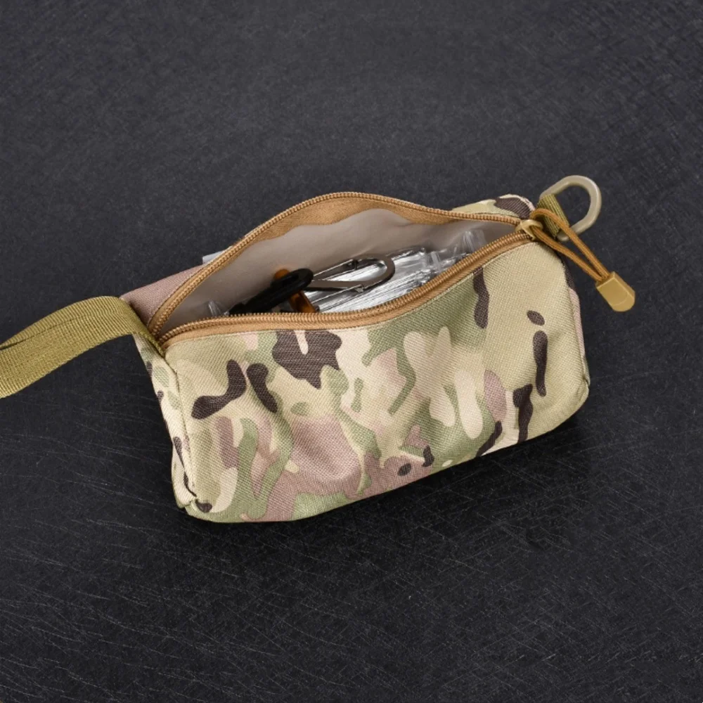 Bolsa de caza al aire libre, bolsa de camuflaje, bolsas de almacenamiento EDC portátiles para múltiples herramientas, bolsa táctica Molle, bolsa de aseo para correr y acampar