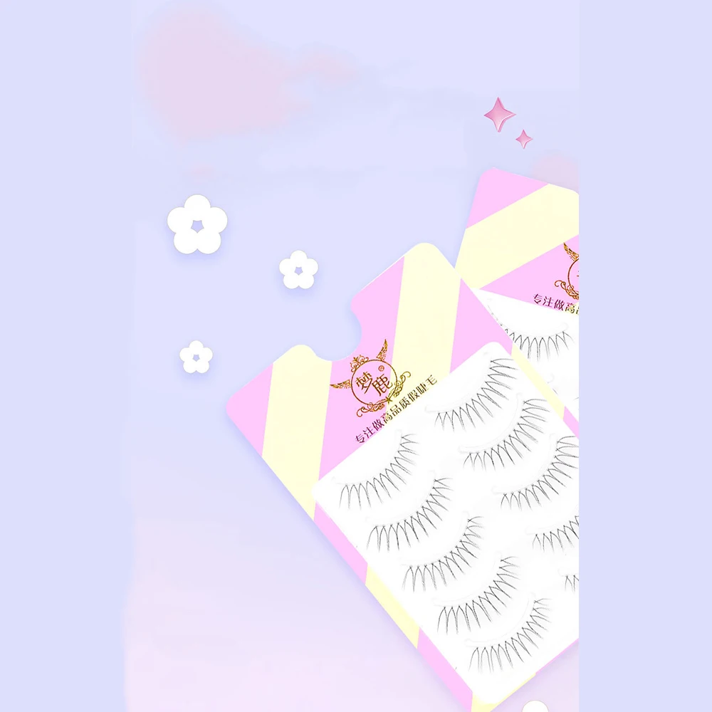 リトルイービルつけまつげ女性ロングカールナチュラルコミック DIY つけまつげセットメイクアップアクセサリー