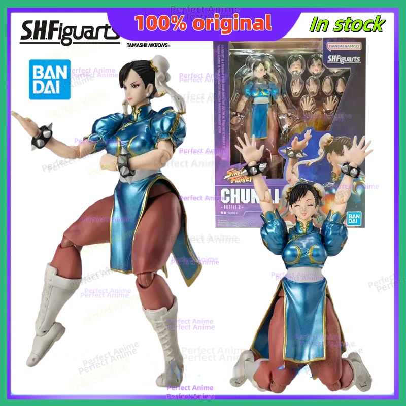 

100% Original Bandai S.H.Figuarts Street Fighter Chun-Li Costume 2 SHF Chun-Li Figure Action PVC Model