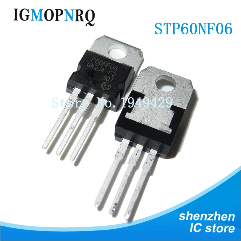 10 piezas STP60NF06 TO-220 P60NF06 TO220 60NF06 nuevo