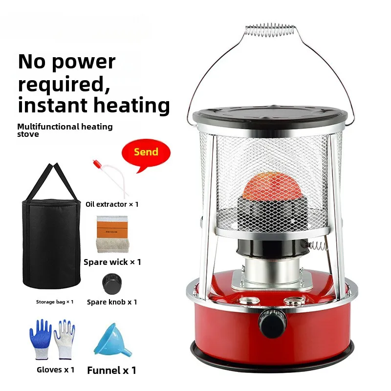 Portable Kerosene Stove Heater Outdoor Ice Fishing Camping Hunting Cooking Household Diesel Fuel Roasting Stoves Kerosene Heater