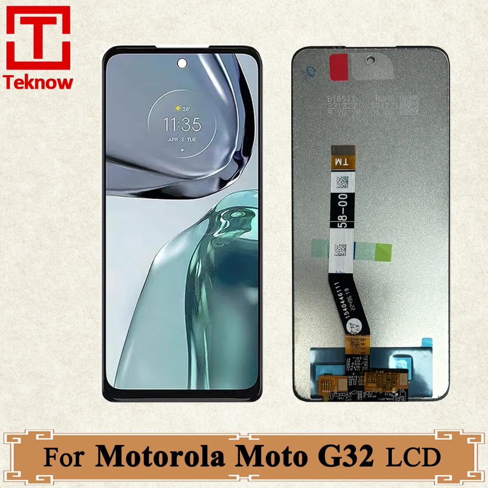 

6.5" IPS LCD For Motorola Moto G32 LCD Display Touch Screen Panel Digitizer Assembly For Moto G32 Display Replacement parts