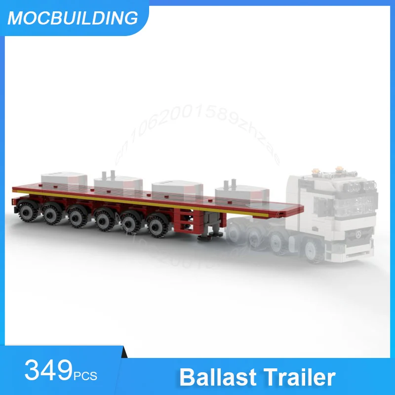 MOC Building Blocks Ballast Trailer & Titan SLT 4165 Truck DIY Assemble Bricks Transportation Creative Educational Toys Gifts