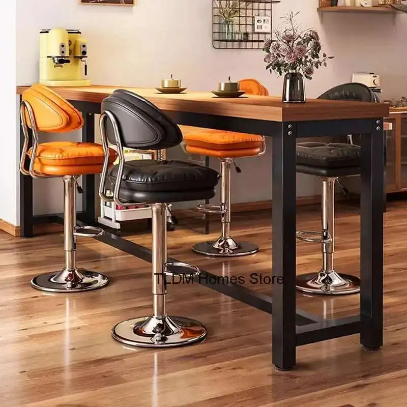 Sillas de comedor modernas y estéticas, cojín de Metal de lujo, silla nórdica alta, tumbonas estéticas giratorias, muebles de cocina Salle À Manger