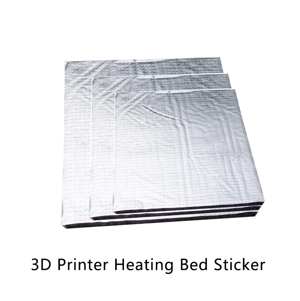 3D Printer Parts Heat Insulation Cotton 200/220/300mm Foil Self-Adhesive Insulation Cotton Heating Bed Sticker