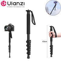 Ulanzi TB12 Aluminium Monopod Tripod Stand For DSLR Camera Sony Portable Lightweight 5 Sections Extendable Climbing Pole Tripod