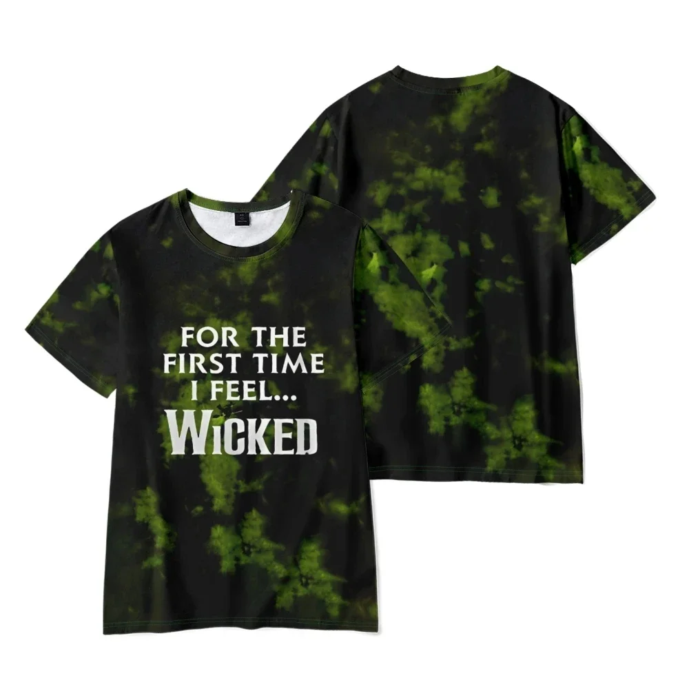 WICKED The Musical 3D Print T Shirt Women/Men Summer O-neck Short Sleeve Funny T-shirt Elphaba Graphic Tees Oversized Streetwear