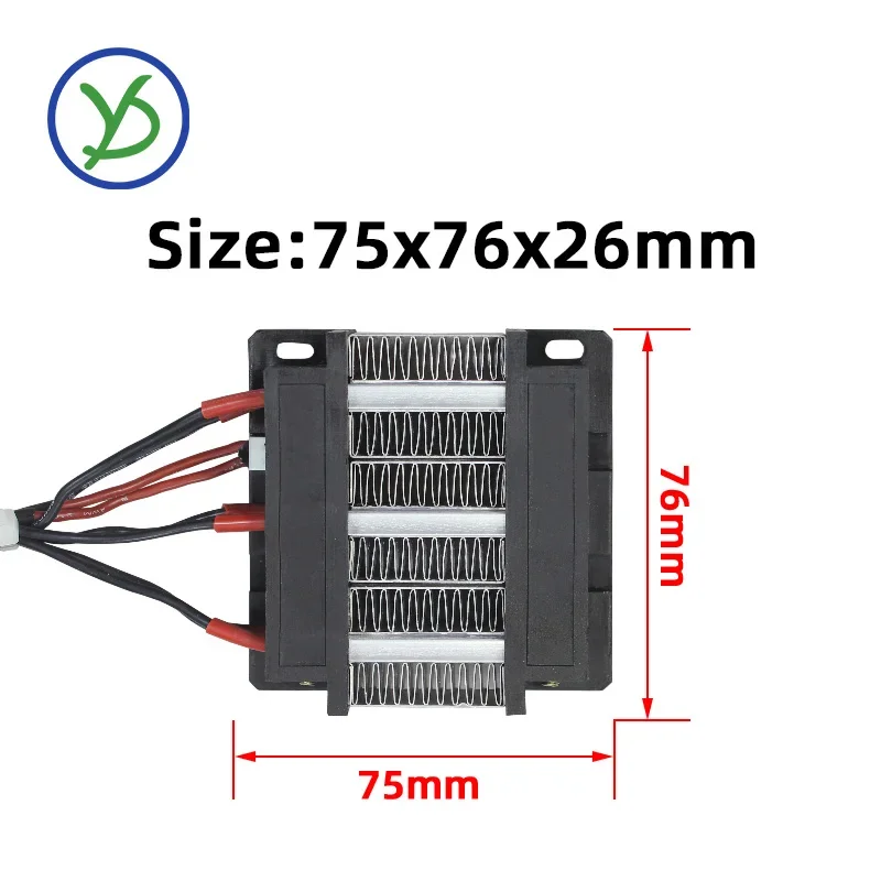 Insulated PTC ceramic air heater 200W 220V 3 row/mini egg incubator heating element