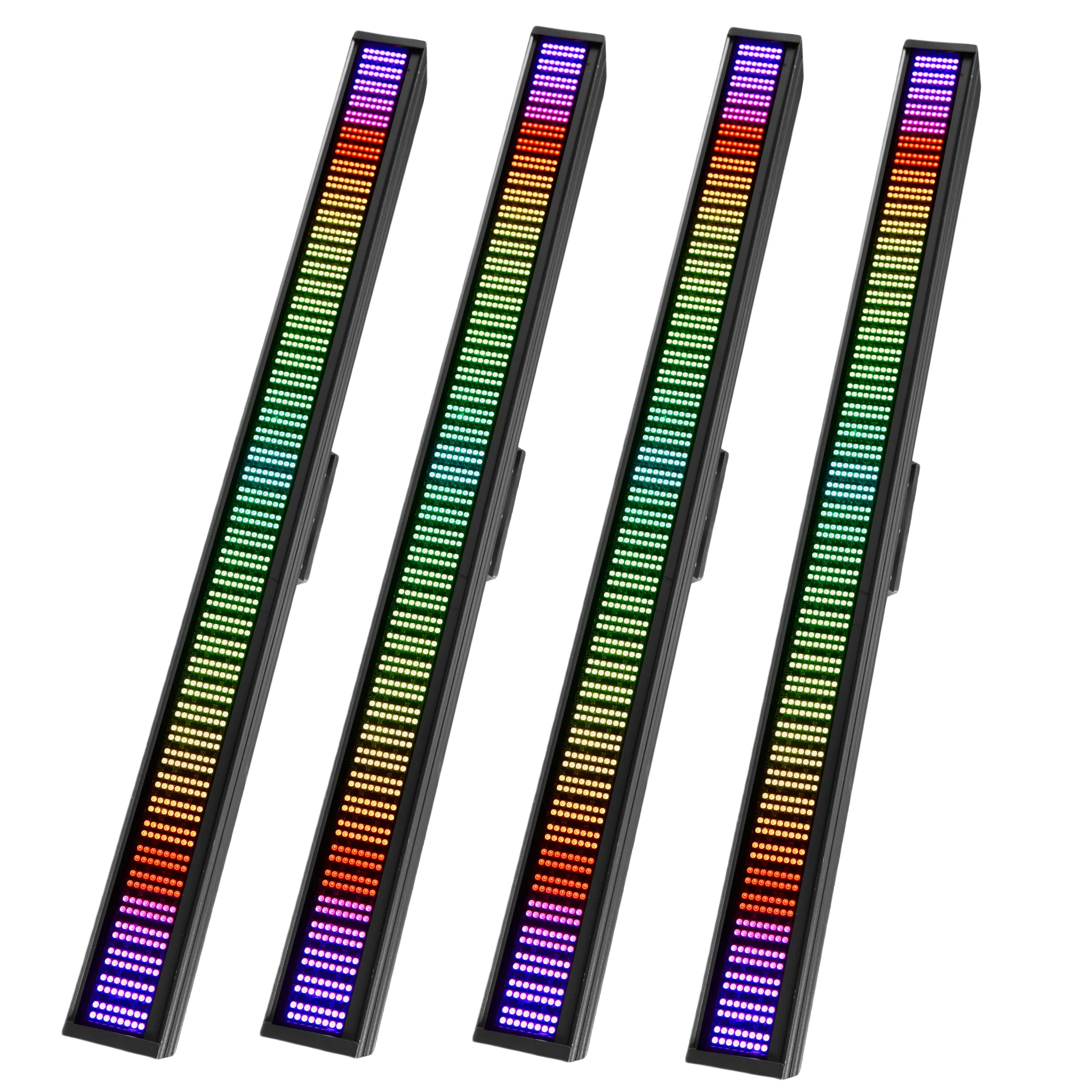 

4pcs 200W LED 3in1 48 Partition Strobe Light White 8000K DMX Super Bright Dj Wash wedding Bar Strobe Stage Lighting Effects part