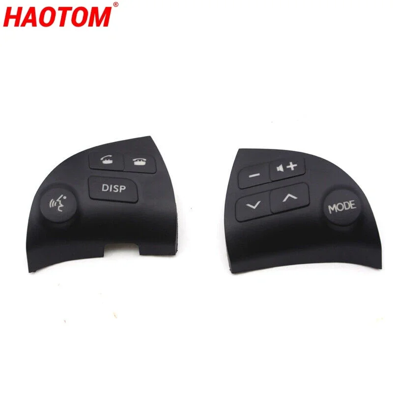 

1 комплект L + R, регулировка громкости рулевого колеса, многофункциональная крышка переключателя кнопок для Lexus ES350 2006-2012 84250-33190, черный, серый