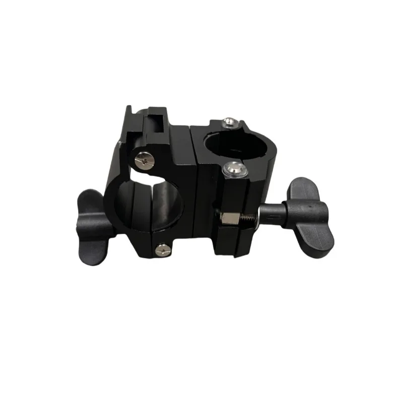 Adjustable Pipe Clamp with Memory Lock Suitable for Drum Rack System, Horizontal Right‑Angle Drum Accessory