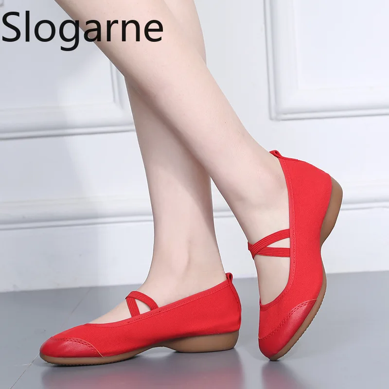 

Удобные танцевальные кроссовки из канваса 2026 для женщин: мягкие дышащие туфли для йоги, балета, джаза, сальсы, бальных танцев и тренировок для девочек