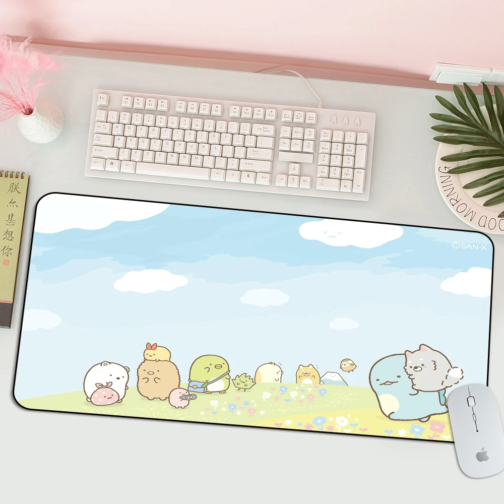 Sumikko Gurashi Mouse Pad 600x300mm Computer Carpet Laptop Mouse Mat Mausepad Office Accessories Office Table Mat Desk Protector