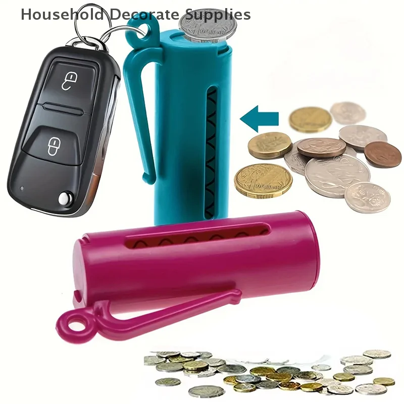 1/4pcs Coin Banks Keychain Coin Purse, Personalized Portable Savings Banks, Perfect For Various Holiday Gifts For Coin Storage
