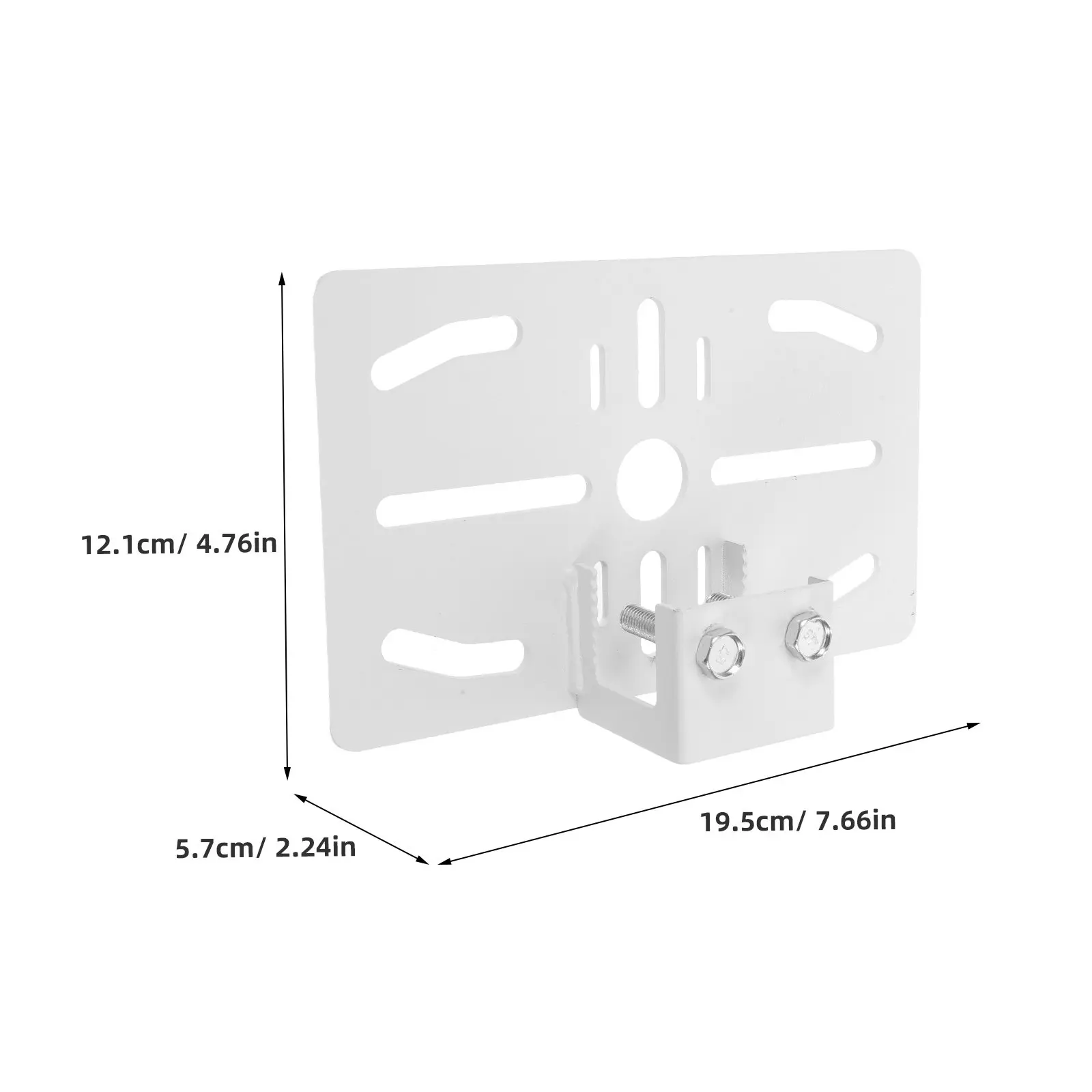 Universal Cctv Camera Bracket Steel Security Camera Pole Mount Adapter Outdoor Indoor Weatherproof Heavy Duty Mounting Arm