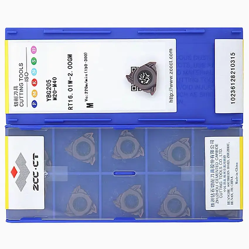 

RT16.01W-1.00GM YBG205/RT16.01W-1.50GM YBG205/RT16.01W-2.00GM YBG205/RT16.01W-3.00GM YBG205 ZCC.CT CNC blade carbide inserts