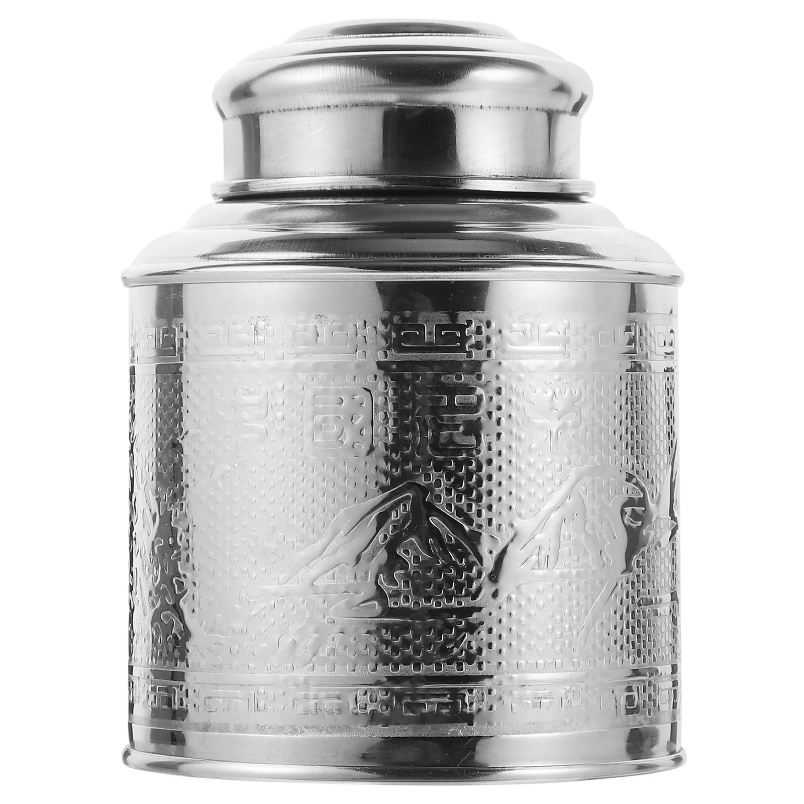 Rice Container Sealed Canister Tea Storage Jar Stainless Steel Loose Green