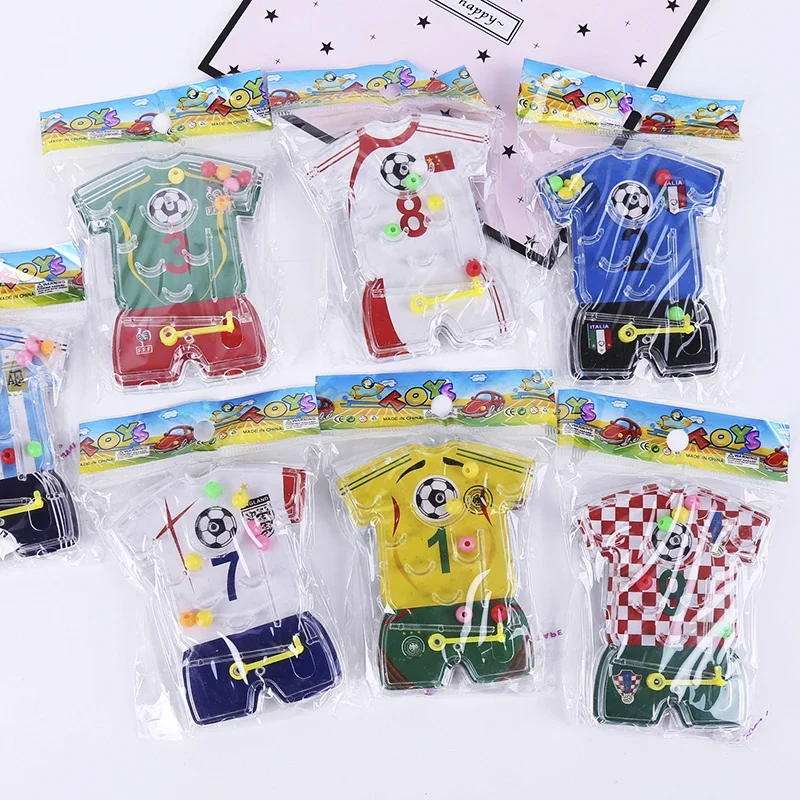 24 Pcs Football Themed Pinball Maze Fingertip Toys Soccer Team Game Maze Kids Birthday Party Favors Goodies Fillers Pinata Gifts