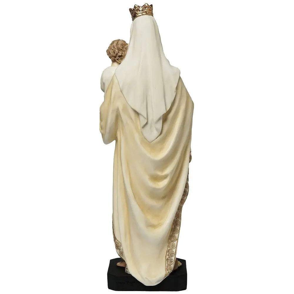 Our Lady of Mount Carmel Statue Resin Virgin Mary with Baby Jesus Figurine Catholic Religious Ornament Church Home Desktop Decor