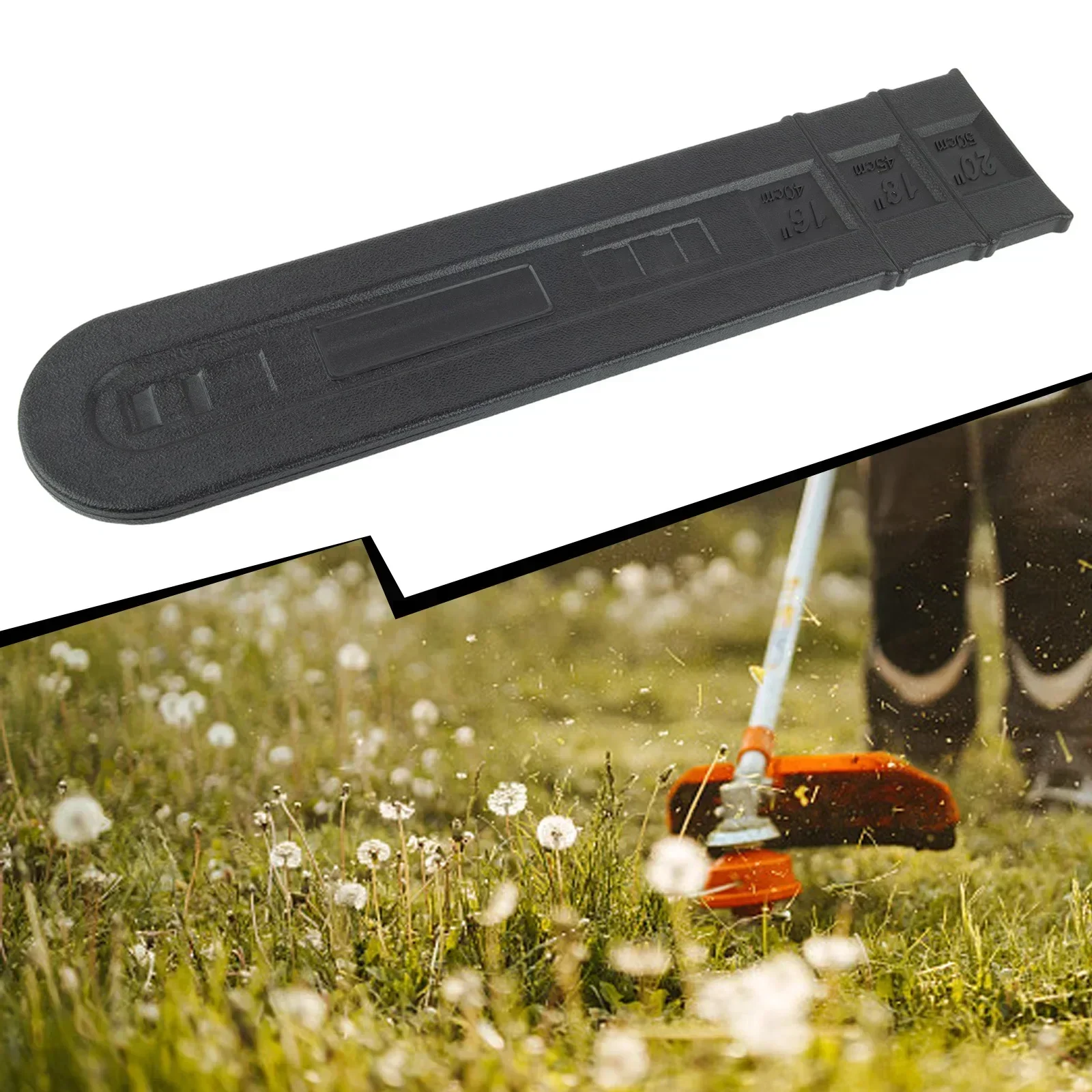 Capa Protetora para Barra de Motosserra 20 Polegadas Bainha Placa Guia Universal Substitui Peças Acessórios de Ferramentas de Jardim Pretas