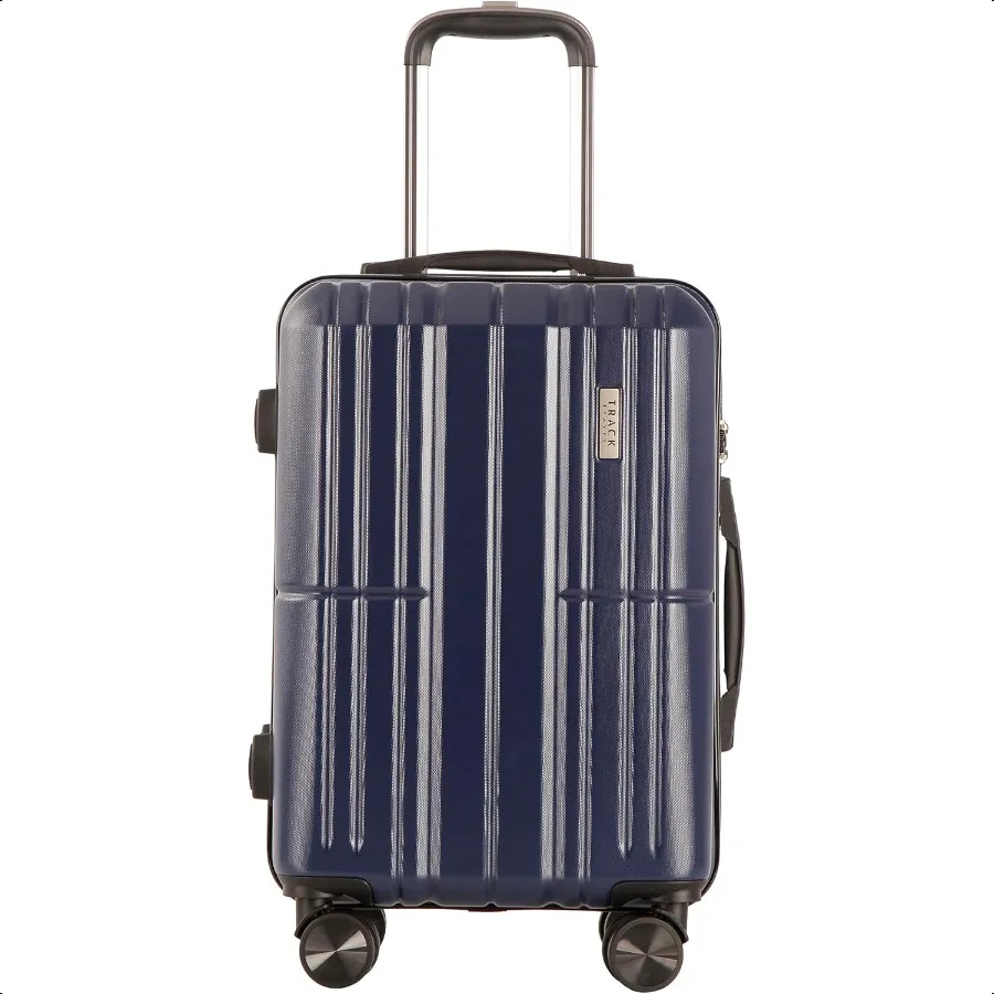 

1 Piece Carry on Lage ABS+PC Hardshell TSA Lock Aluminum Trolley Spinner Wheels Blue 1 Piece