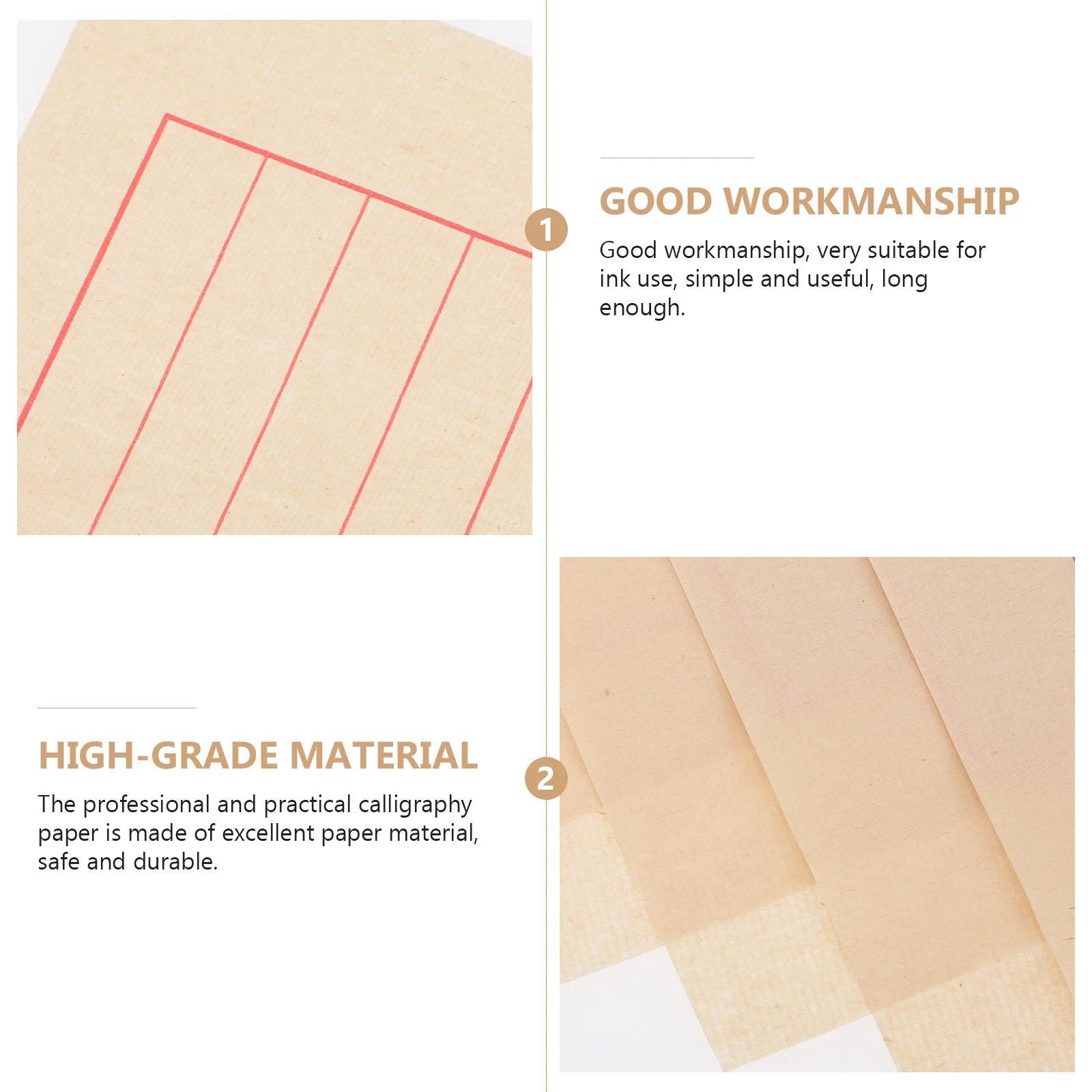 50 Sheets Rice Paper Calligraphy for Practice Stationery Writing Supplies Painting