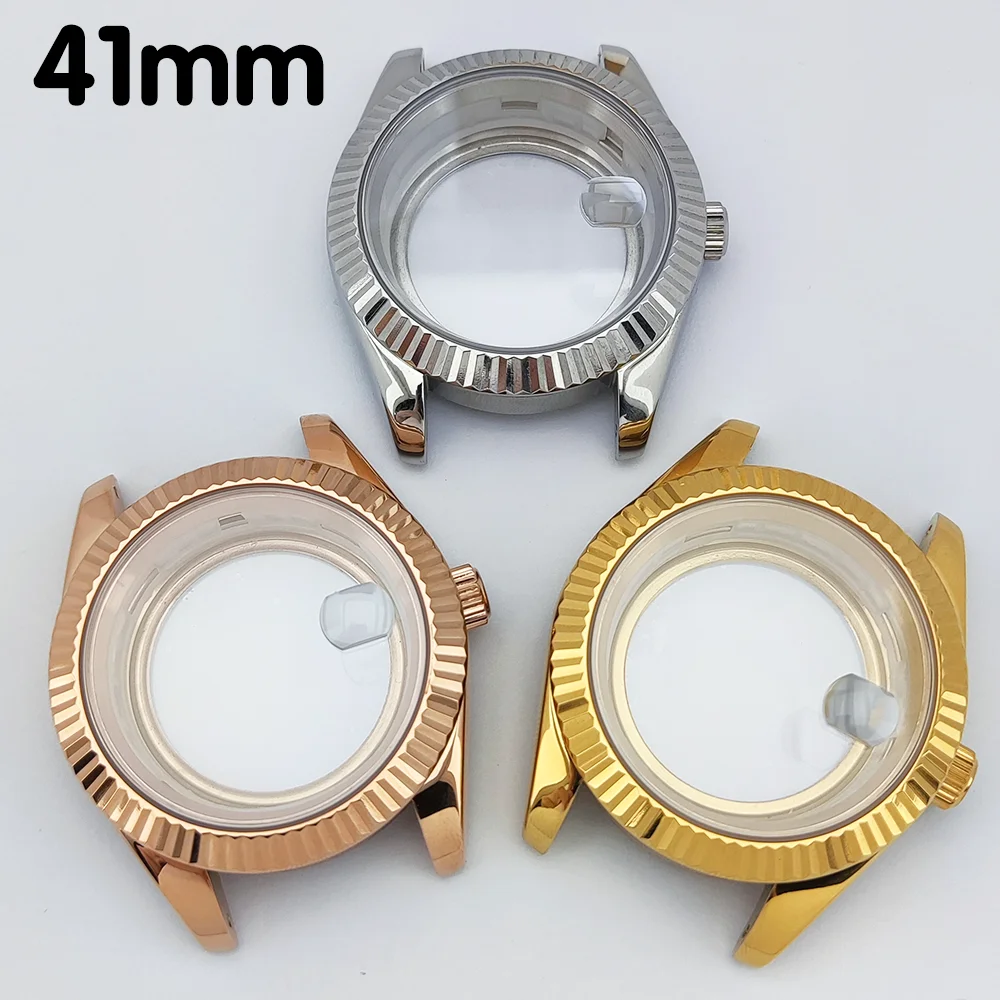 حافظة رجالية 40 مللي متر حافظة ساعة 904L الفولاذ المقاوم للصدأ الياقوت الزجاج مقاوم للماء يناسب ميوتا 8285 حافظة حركة 31 مللي متر حافظة قرص