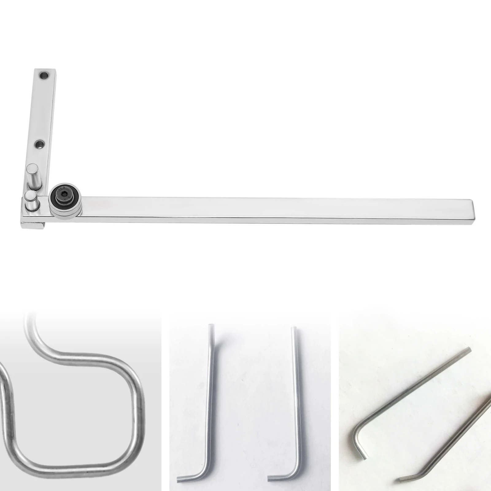 

Carbon Steel Manual Pipe Bender, 0-180° Angle 8mm Round Steel Tube Bender, Portable Hand Tool for Pipe Installation