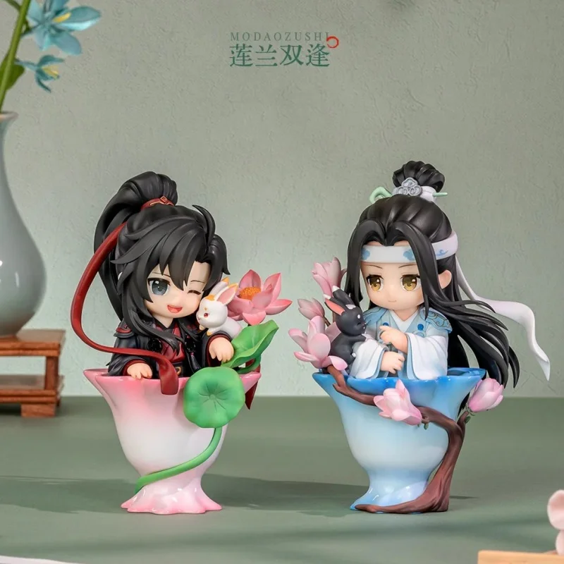 

Mo Dao Zu Shi Spot оригинальная фарфоровая аниме-модель слепая коробка Lan Wangji Wei Wuxian модная игра рифма цветочный язык коллекционная