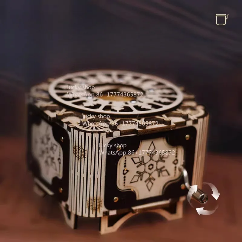 

Hand cranked music boxes for entertaining handmade creative girls, friends, and girlfriends' birthday gifts