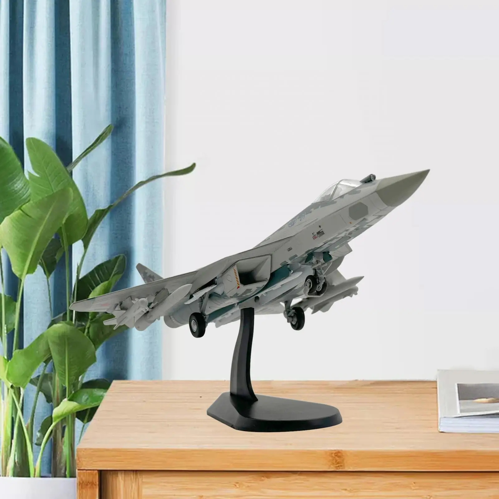 

1/72 Russian Aerospace Forces Su-57 Alloy Fighter Model Lighting Forecast Metal Airplane Model for Collection Gift Boy Gift