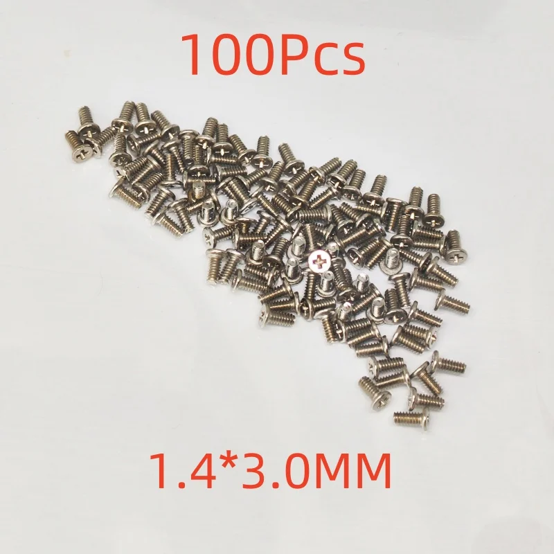 100PCS 1.4*3.0mm Screws Replacement For Samsung Galaxy A50 A40 A30 A20 A51 A80 A90 A11 A71 3.5mm Inside Motherboard Frame Screw