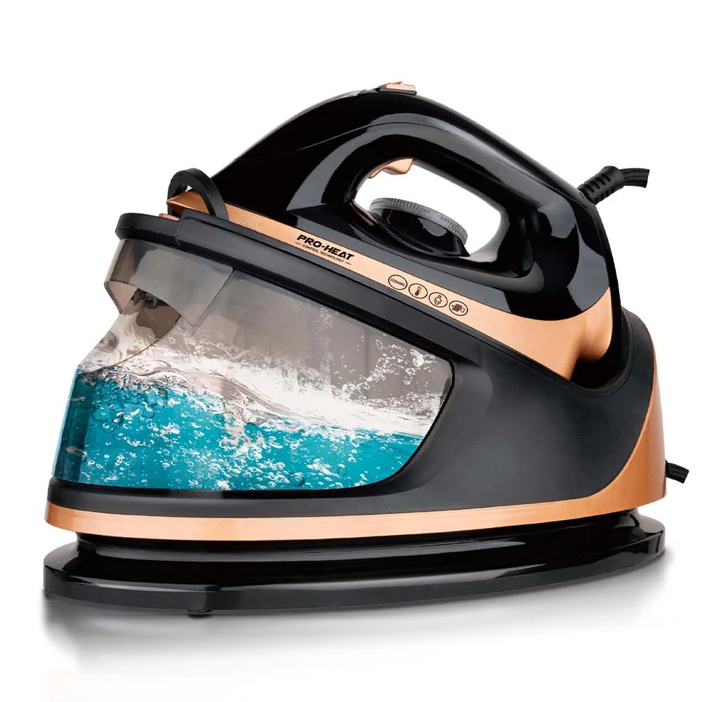 لوحة قاعدة سيراميك مكواة البخار الكهربائية، سعة بخار كبيرة، فندق تجاري منزلي عالي الطاقة