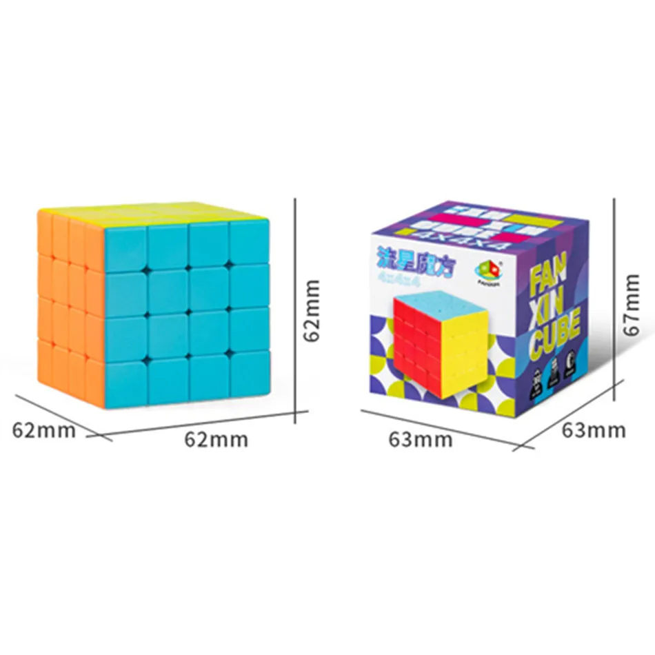 FanXin المكعب السحري 2x2x2 3x3x3 4x4x4 5x5x5 Pyraminx محور كوبو ماجيكو الأطفال لغز اللعب المكعب السحري مكعبات السرعة المهنية #4