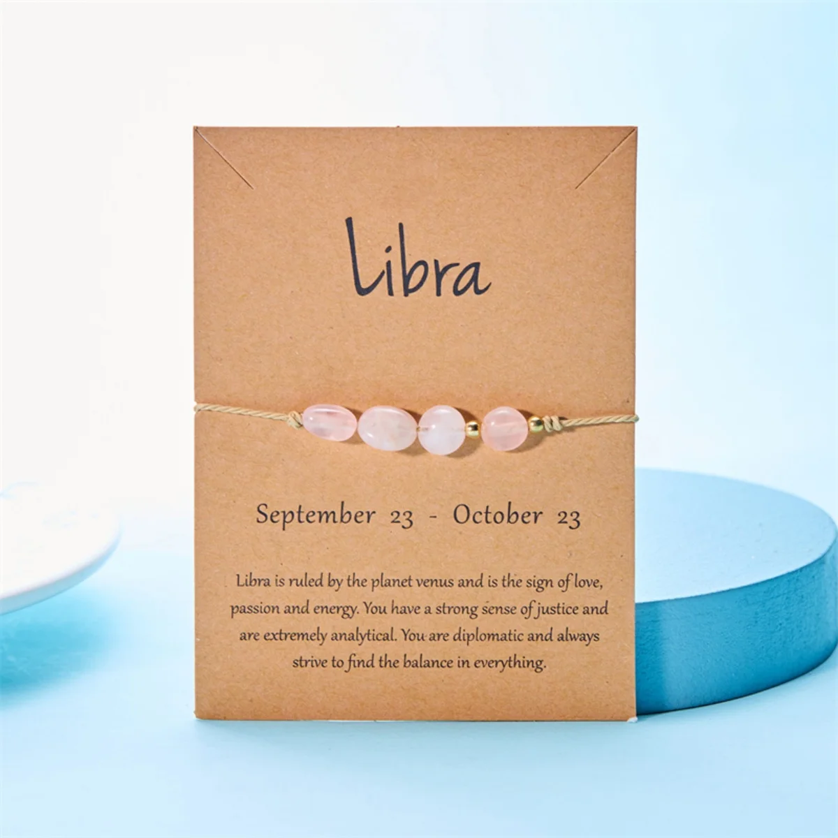 12 signos del zodiaco cuentas de piedra Natural irregulares pulseras trenzadas hechas a mano brazalete de astrología de constelación para mujeres y hombres joyería