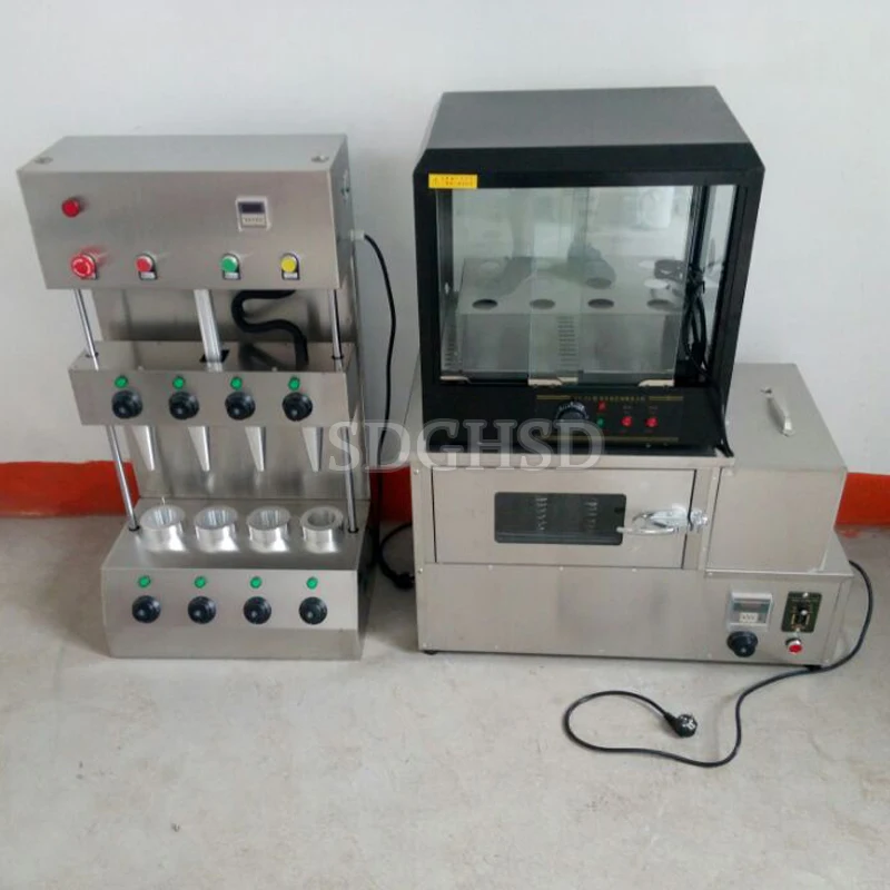 Automatic Ice Cream Cone Wafer Production Line Wafer Biscuit Making Machine Ice Cream Cone Holder Pizza Cone Machine