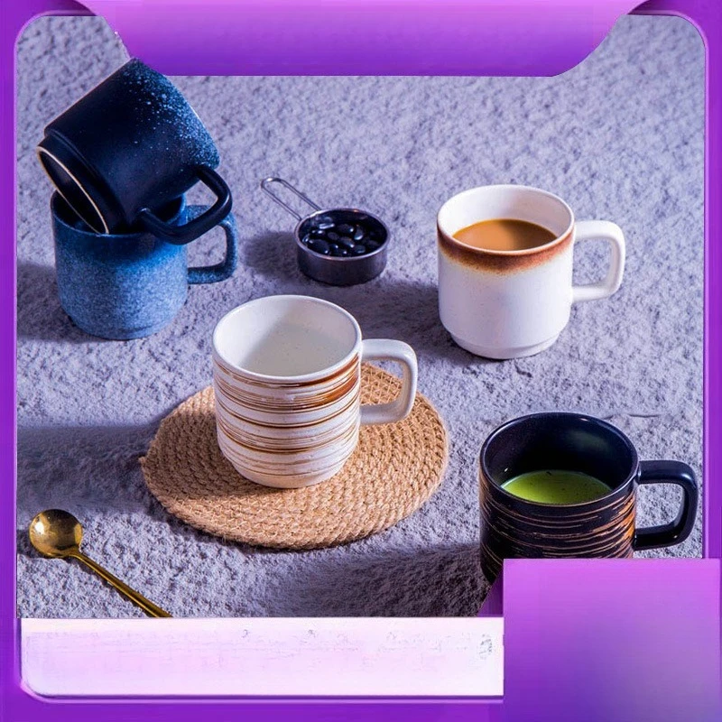 

Дизайнерская керамическая кофейная кружка для женщин, офиса, дома, подарок для пары, уникальная кофейная чашка