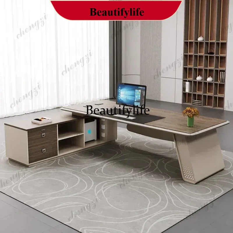 

YL Modern Luxury Cheap Sedentary Table Study Desks Computer Desk Computer Table Gaming Tables Motion Standing Office Furniture