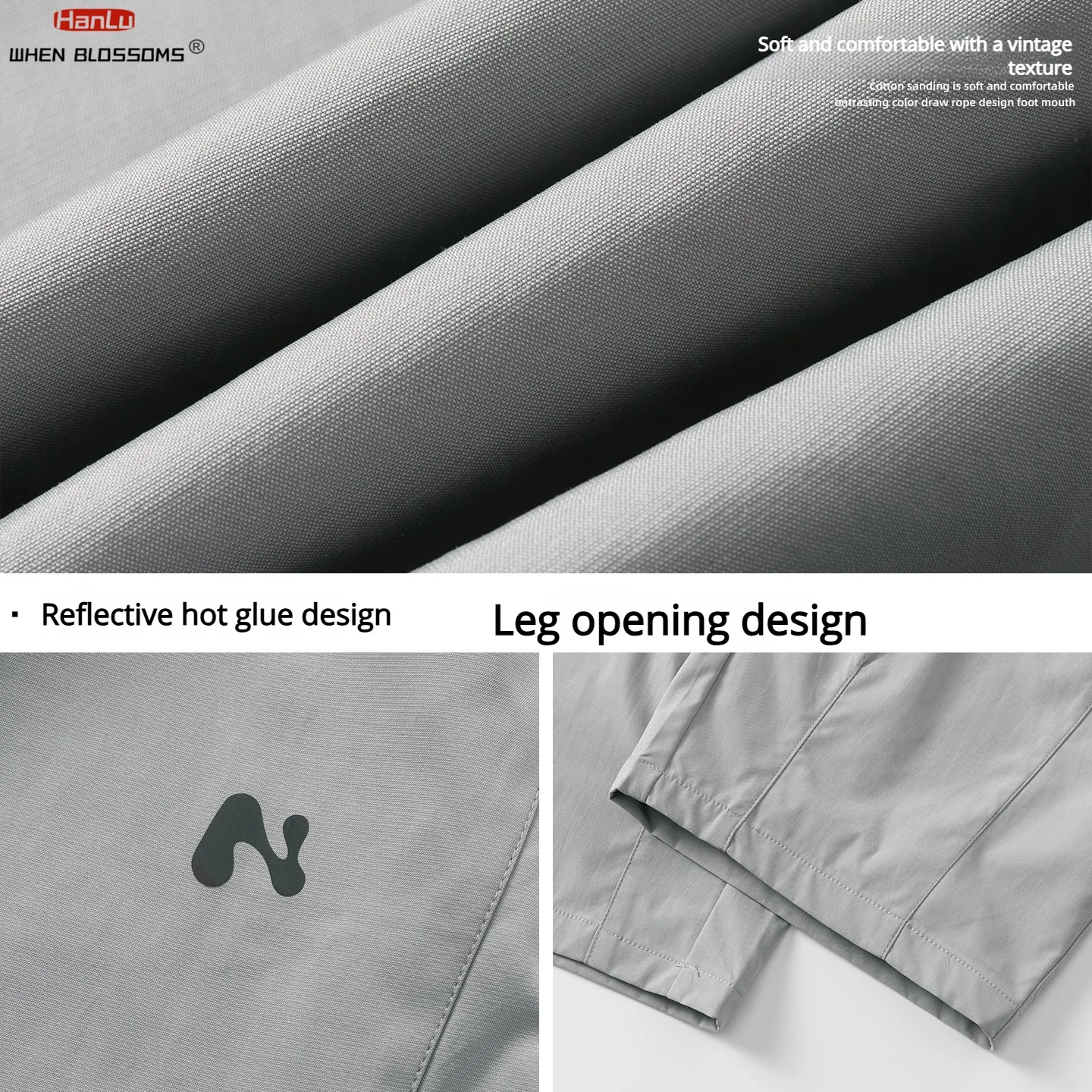 Men's Technical Cargo Pants Panel Design J-Cut Water-Resistant Outdoor Workwear Parachute Pants Loose Fit Spring