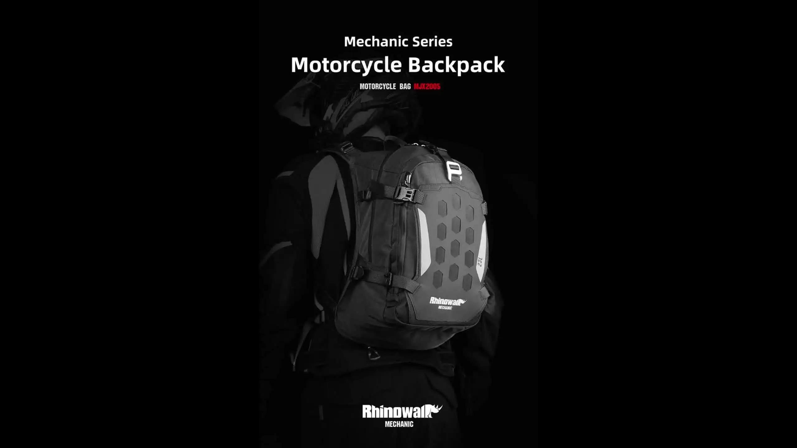 Rhinowalk-オートバイ用バックパック,23l,磁気,クイックリリース