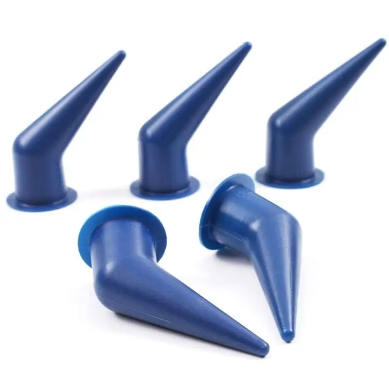 50 Pieces Caulking Nozzle For Bulk Caulk Tool, Cones Nozzles Caulking Nozzle Caulk Nozzle Applicator Replacement Blue-AT36