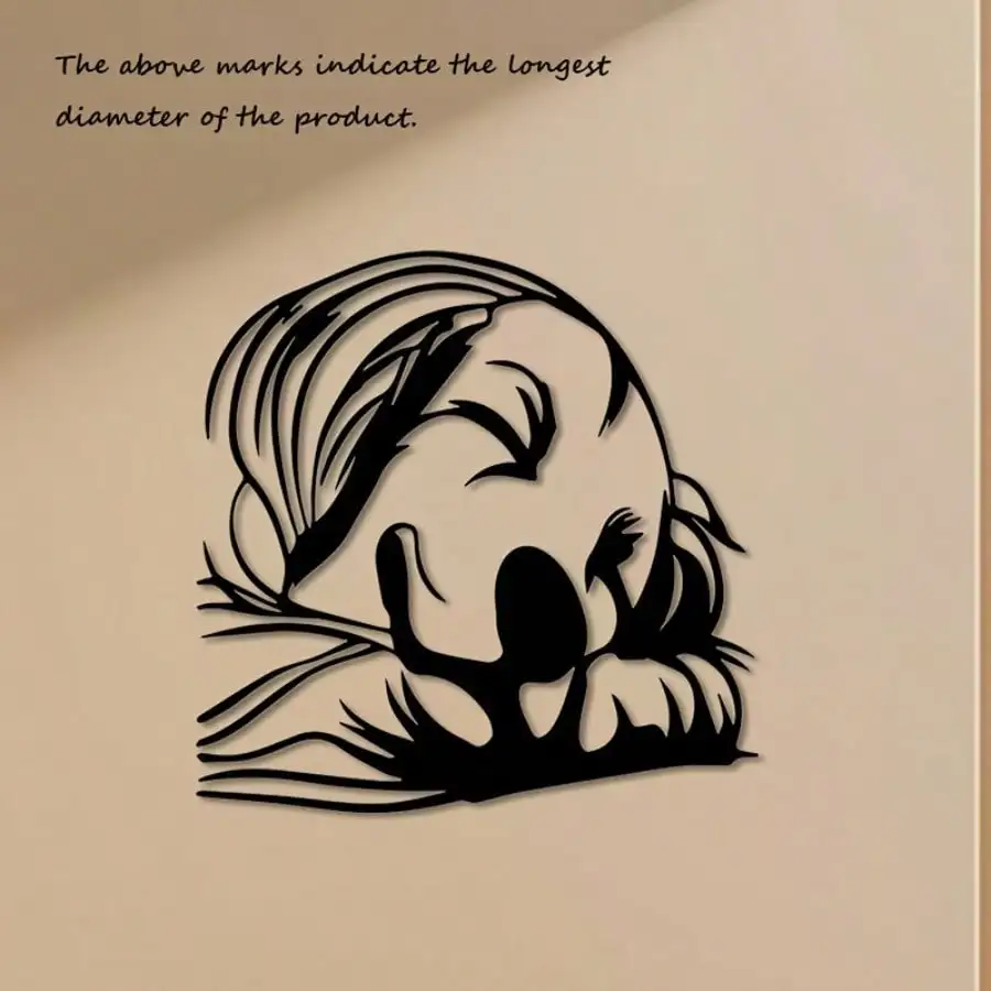 Art mural de Silhouette de chien endormi en fer, noir Vintage-cadeau commémoratif significatif pour animaux de compagnie pour le mariage à la maison