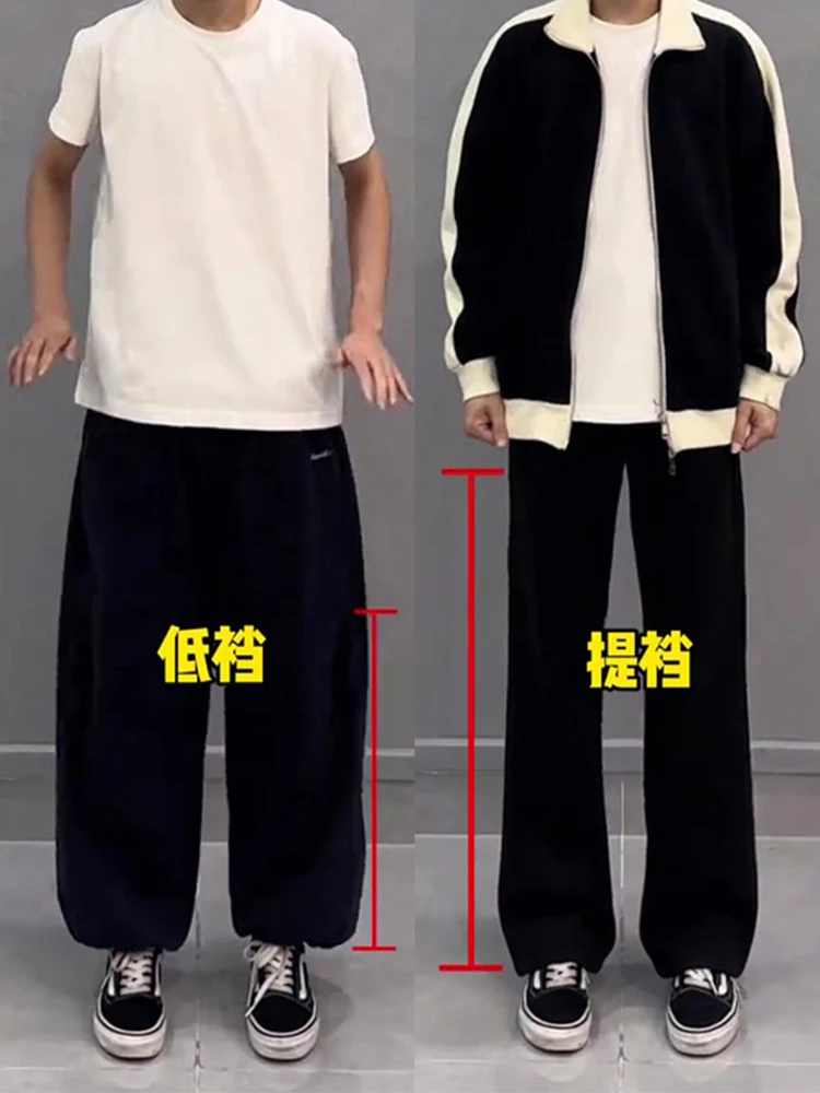 

Черные мужские брюки Cleanfit Knife с прямыми штанинами, средней посадкой, в американском стиле, для осени, длинные