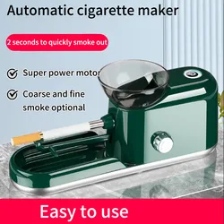 WE PUFF Fully Automatic Tobacco Rolling Machine Electric Pull Smoke Roller Injector Maker for 6.5/8mm Tube Slim Cigarettes Tool