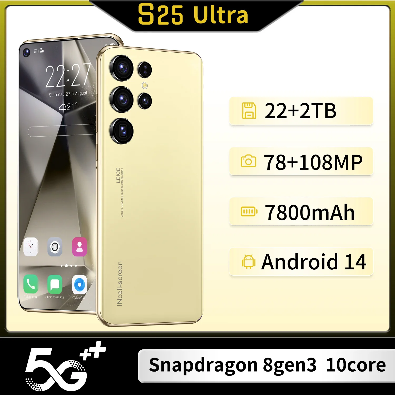 

Оригинальные мобильные телефоны S25 Ultra, экран 7,3 HD, смартфон, 5 г, 22 ГБ + 2 ТБ, 4G, Dual Sim Celulares, Android, разблокированный, 8000 мАч, сотовый телефон